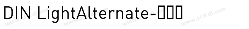 DIN LightAlternate字体转换 DIN LightAlternate字体转换